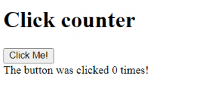 javascript button counter onclick