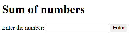 Sum of numbers using for loop JavaScript
